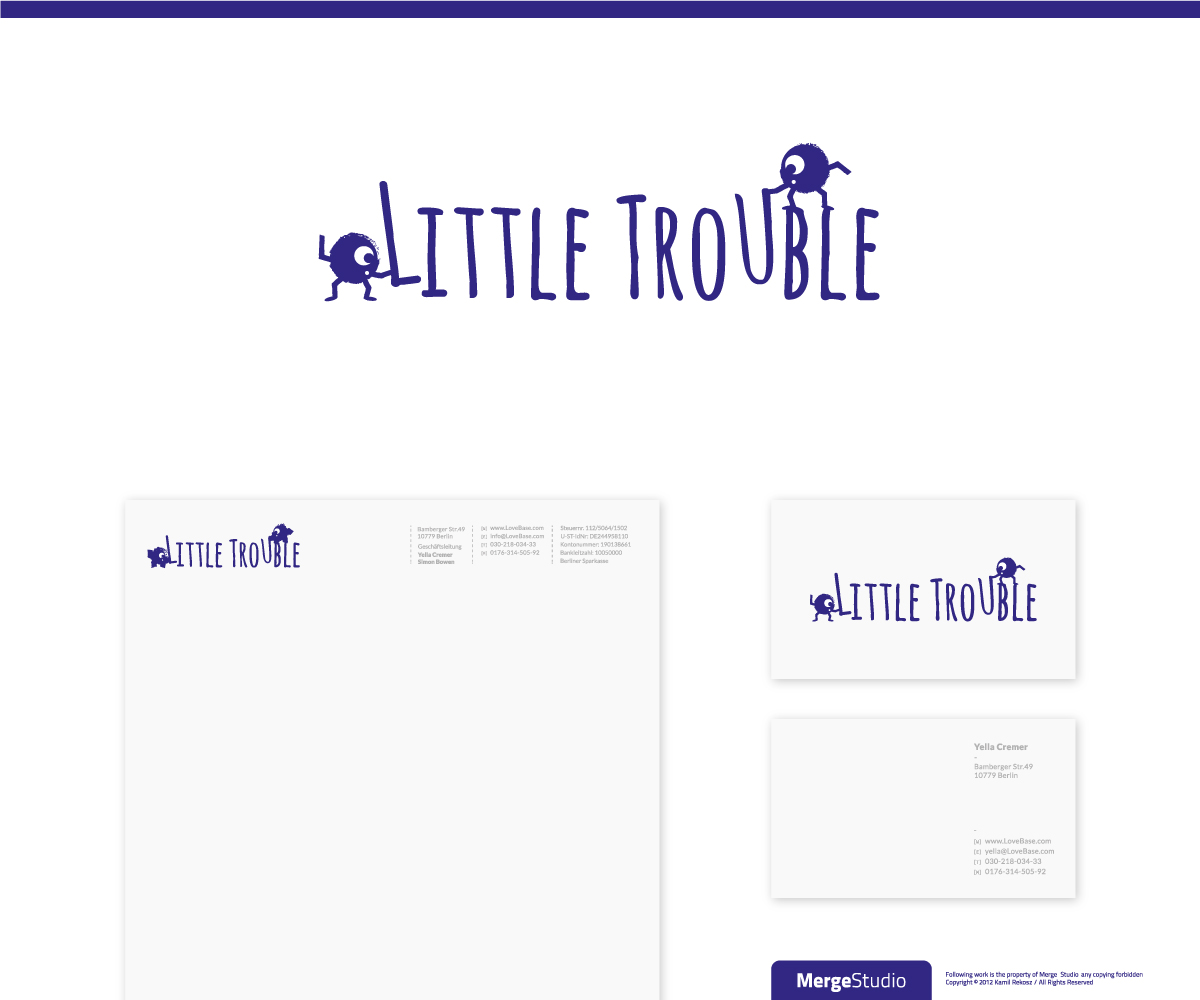 Diseño de Logo por MergeStudio para Little Trouble | Diseño #1342550