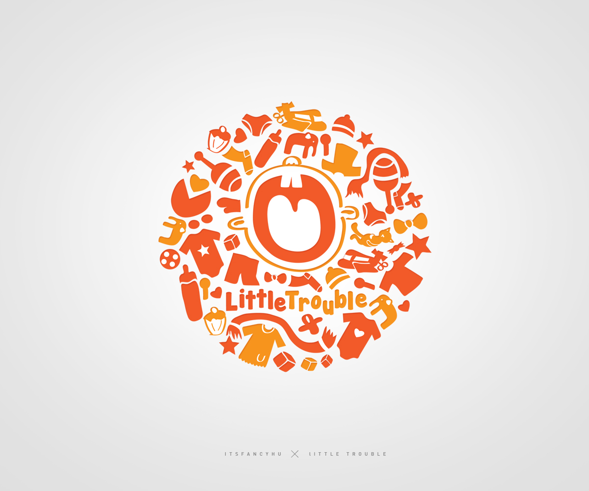 Logo Design by It'sFancy for Little Trouble | Design #1339997