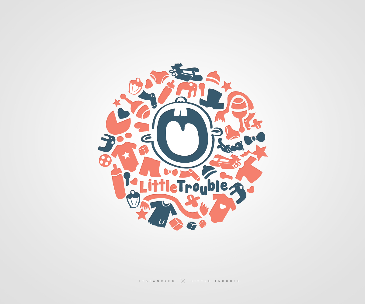 Logo Design by It'sFancy for Little Trouble | Design #1340008