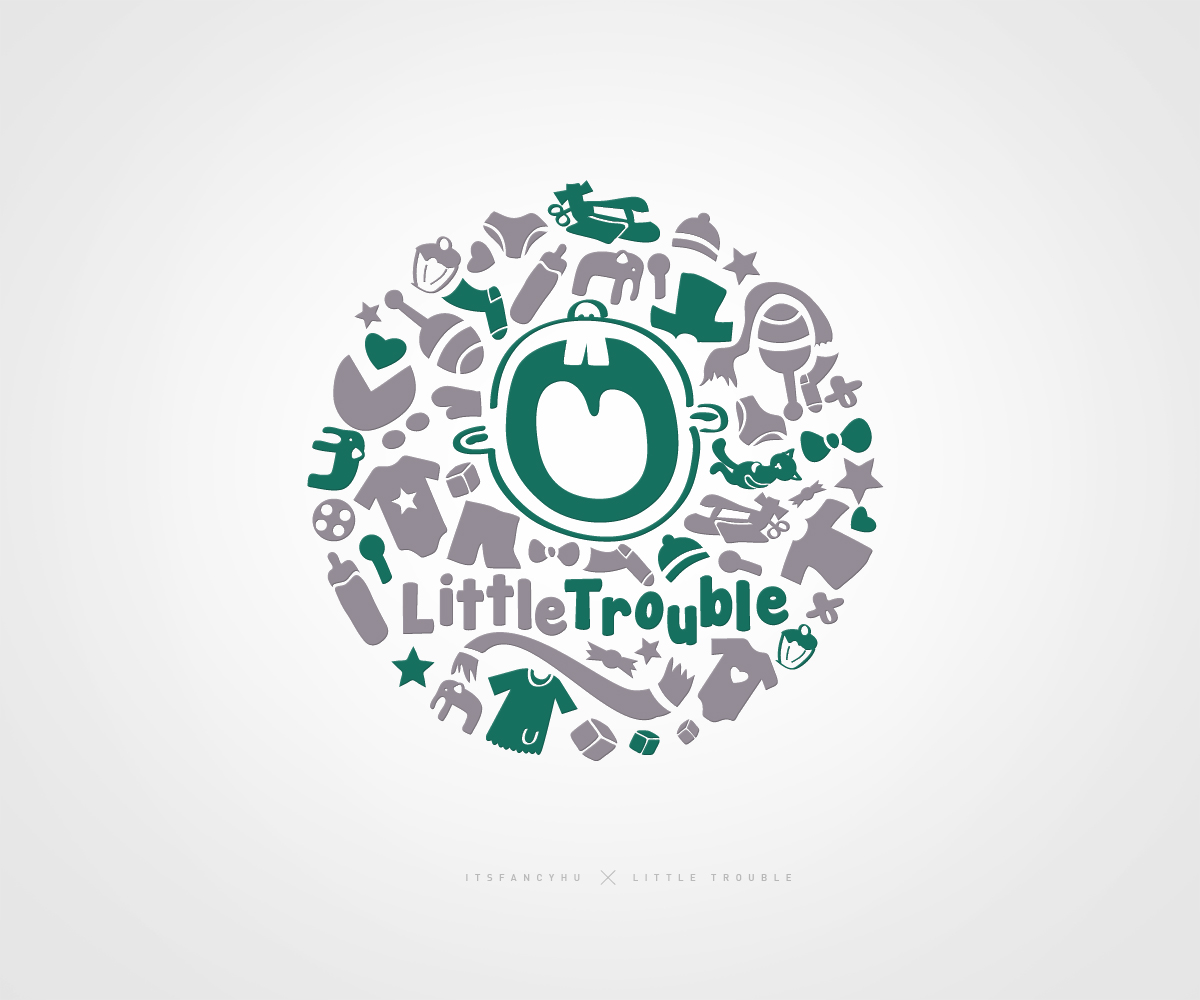 Logo Design by It'sFancy for Little Trouble | Design #1346571
