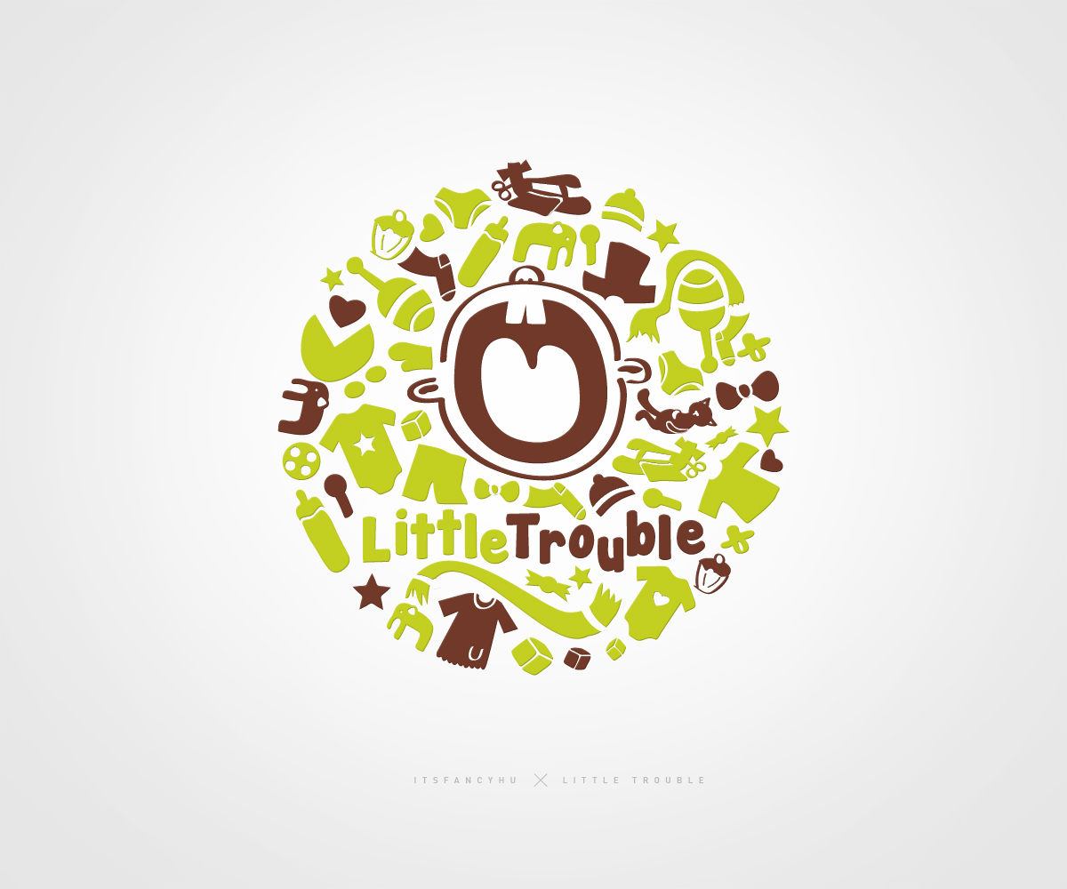 Logo Design by It'sFancy for Little Trouble | Design #1346595