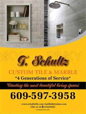 T Schultz tile | Flyer Design by Pinky 