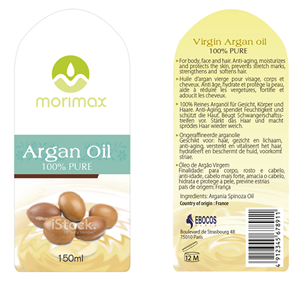 Morimax - 13 different skin care oil bottle label designs | Etikett-Design von Soluciones Creativas