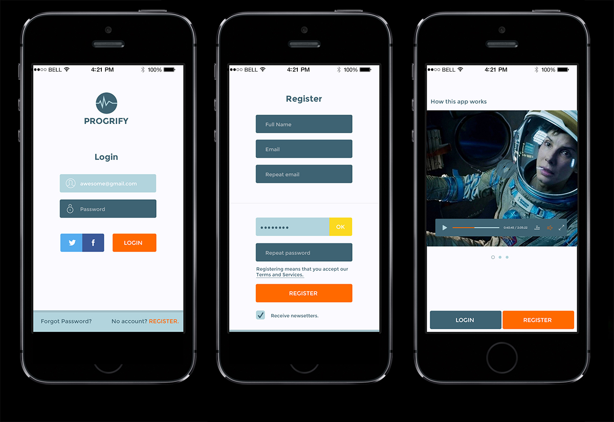 Diseño de aplicación (App) por Violeta Pironkova para Rockiteers | Diseño #4750261