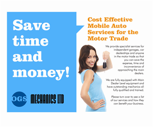 Flyer Design by Purple plasma for ogs mechanics ltd | Design: #4716374