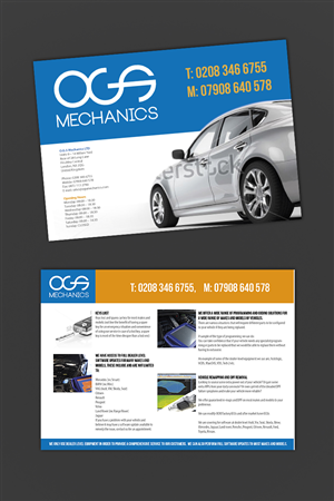 Flyer-Design von Phobos für ogs mechanics ltd | Design #4653835