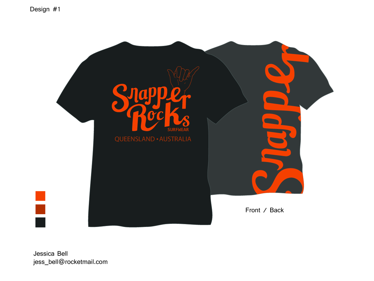 Diseño de Camiseta por JessicaBell para Snapper Rocks | Diseño #1364489