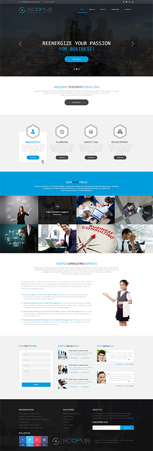 Web Design by TheCodeWire for Scopus Consulting | Design #4642050