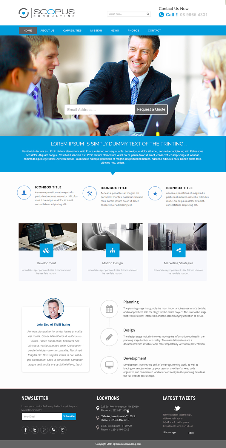 Web Design par webxvision pour Scopus Consulting | Design #4674464