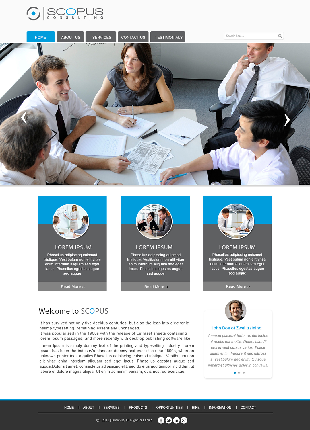 Web Design par webxvision pour Scopus Consulting | Design #4683340