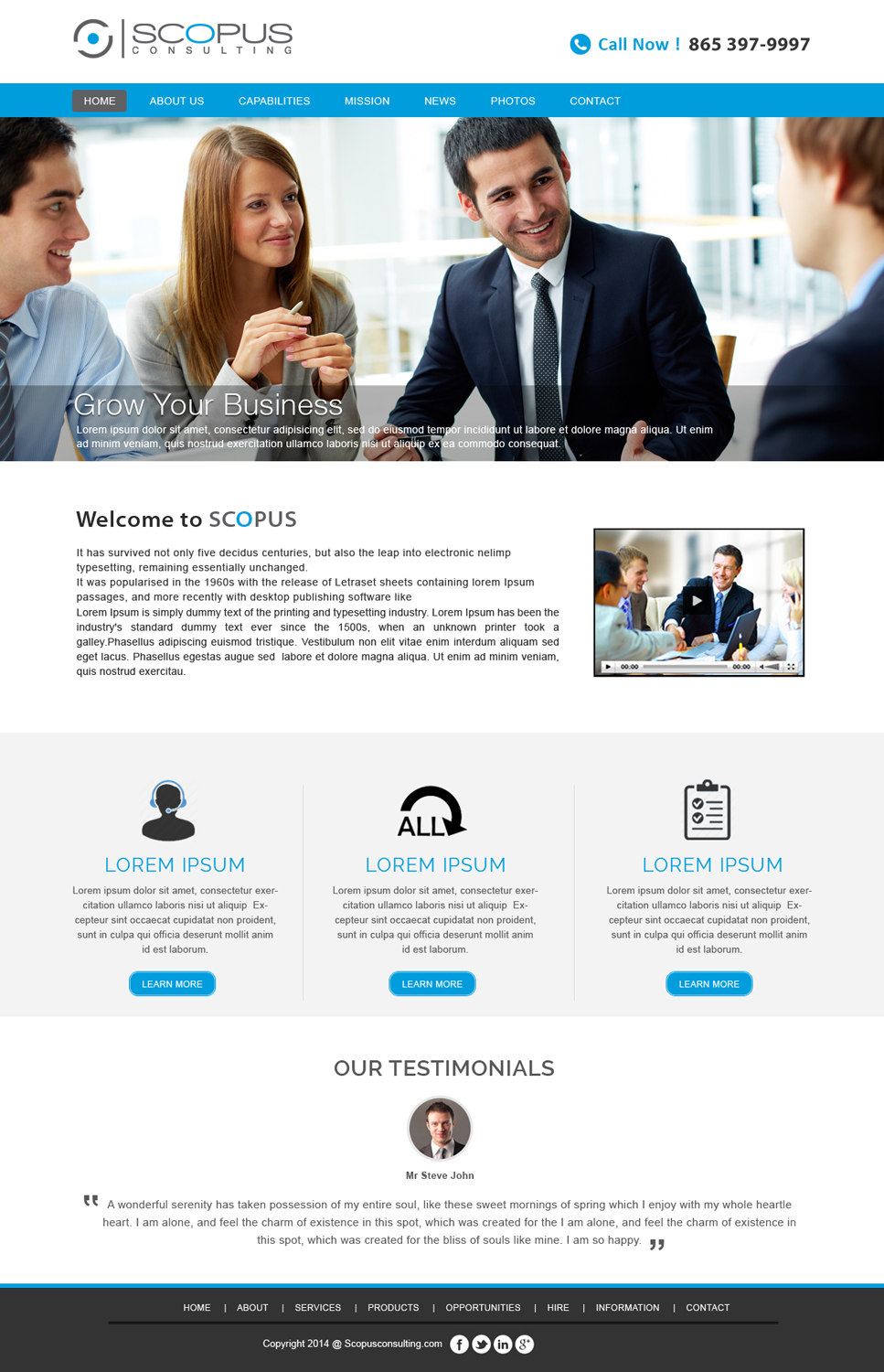 Web Design par webxvision pour Scopus Consulting | Design #4690705