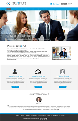 Web Design par webxvision pour Scopus Consulting | Design : #4690705