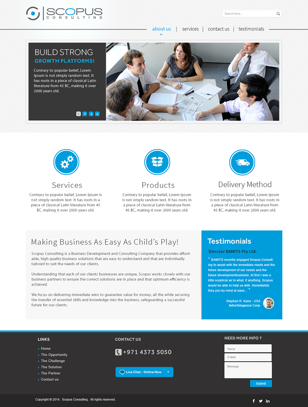 Web Design par webxvision pour Scopus Consulting | Design #4697389