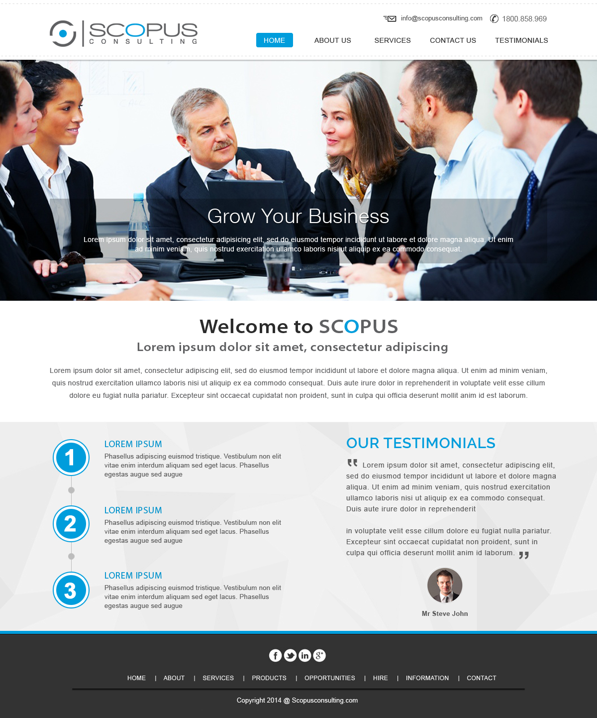 Web Design par webxvision pour Scopus Consulting | Design #4697395