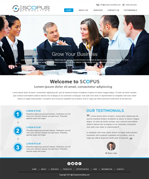 Web Design par webxvision pour Scopus Consulting | Design : #4697395