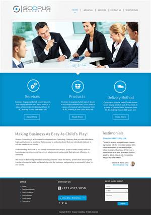 Web Design par webxvision pour Scopus Consulting | Design : #4699335