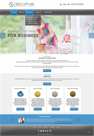 Web Design par pb pour Scopus Consulting | Design : #4628266