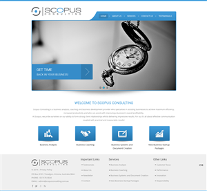 Web Design par pb pour Scopus Consulting | Design : #4628273