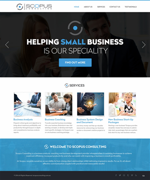 Web Design par pb pour Scopus Consulting | Design : #4628289