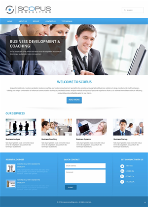 Web Design par pb pour Scopus Consulting | Design : #4630517