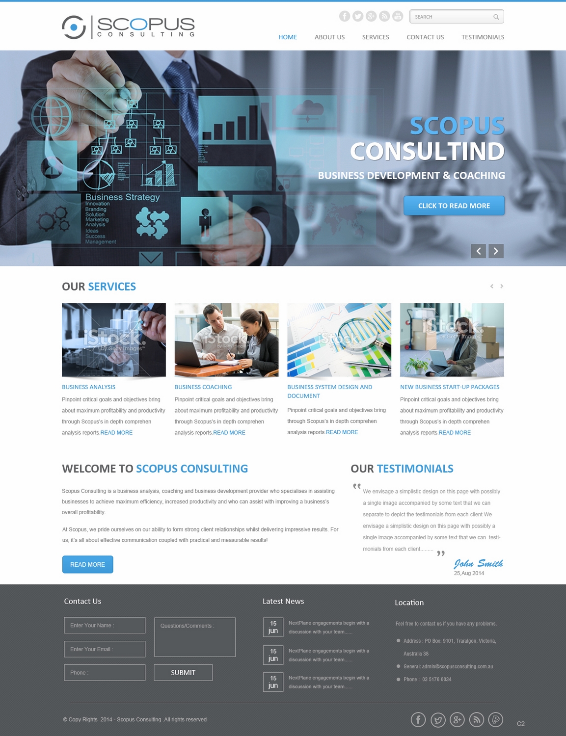Web Design par pb pour Scopus Consulting | Design #4630536