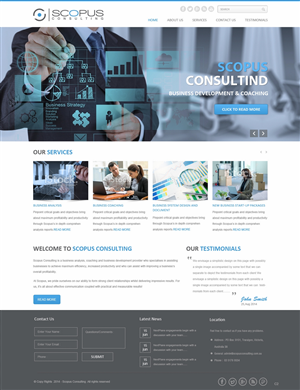 Web Design par pb pour Scopus Consulting | Design : #4630536