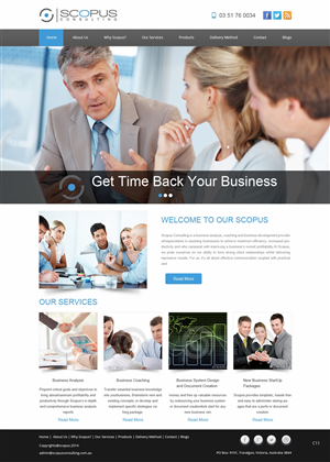 Web Design par pb pour Scopus Consulting | Design : #4630537
