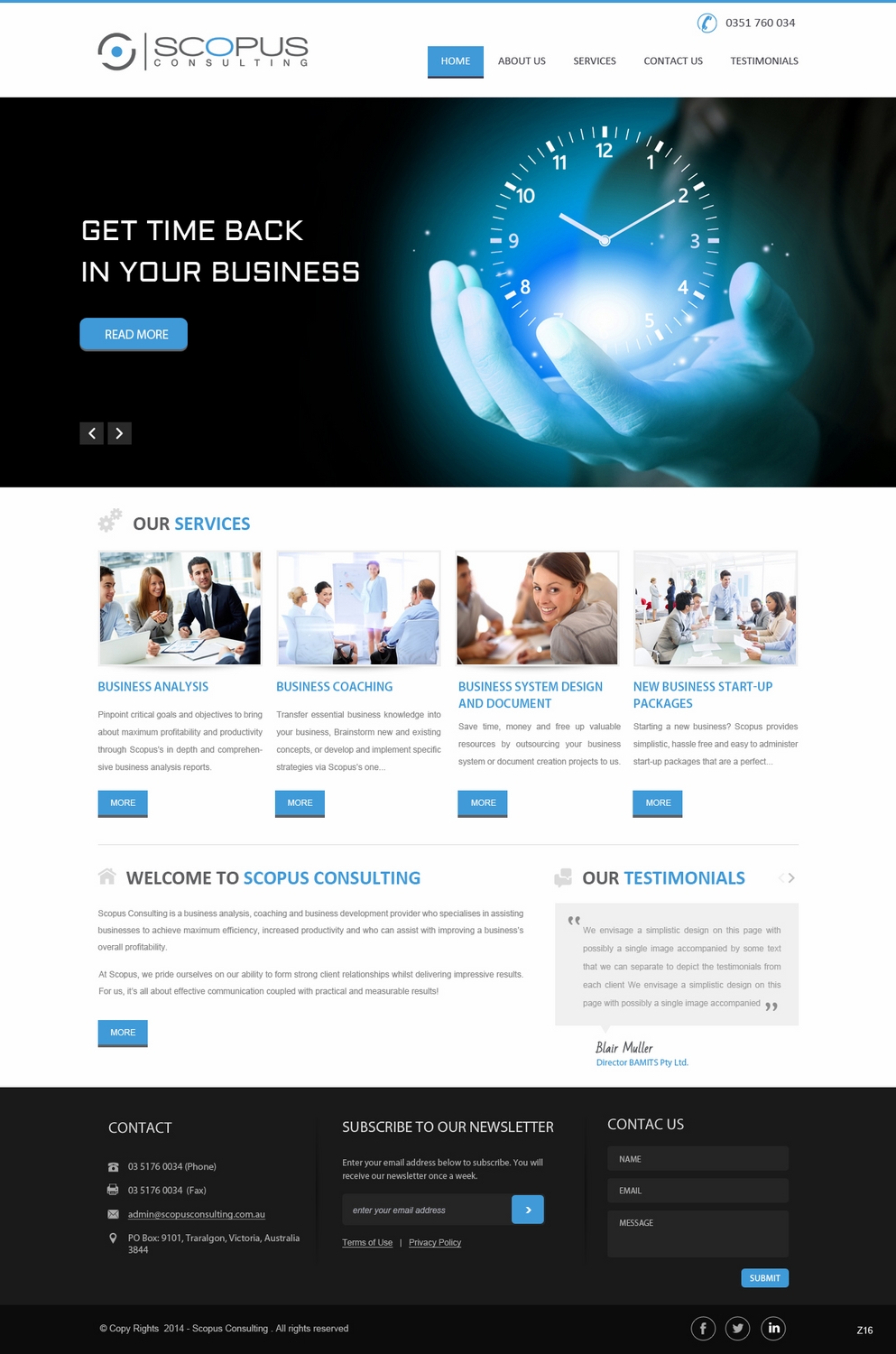 Web Design par pb pour Scopus Consulting | Design #4630540