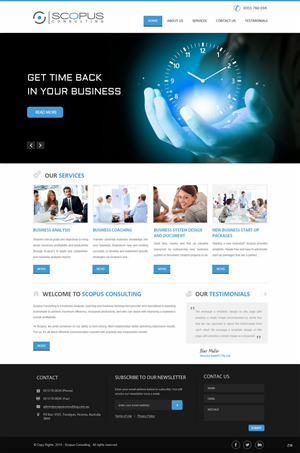 Web Design par pb pour Scopus Consulting | Design : #4630540