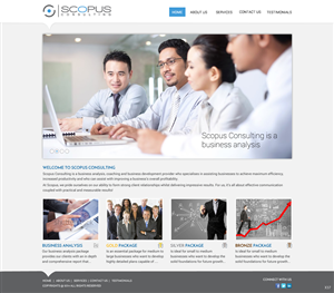 Web Design par pb pour Scopus Consulting | Design : #4630553