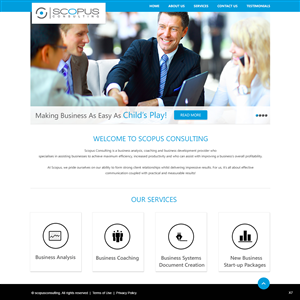Web Design par pb pour Scopus Consulting | Design : #4630557