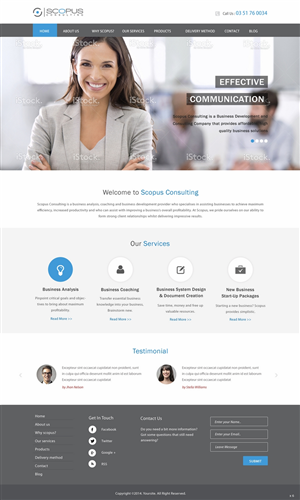 Web Design par pb pour Scopus Consulting | Design : #4630560