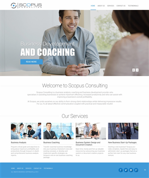 Web Design par pb pour Scopus Consulting | Design : #4630563