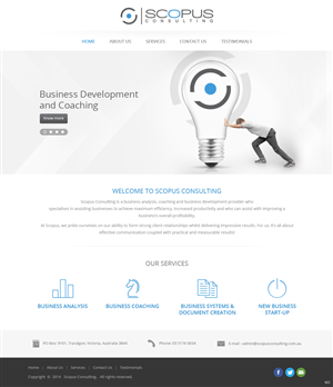 Web Design par pb pour Scopus Consulting | Design : #4630566