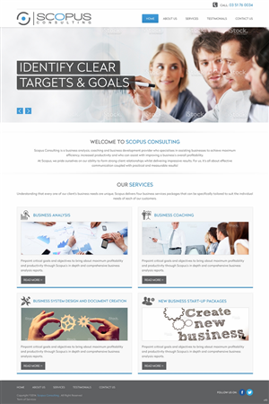 Web Design par pb pour Scopus Consulting | Design : #4633209