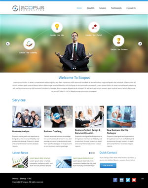 Web Design par pb pour Scopus Consulting | Design : #4633213