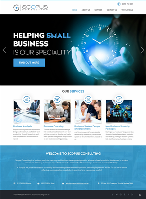 Web Design par pb pour Scopus Consulting | Design : #4647210