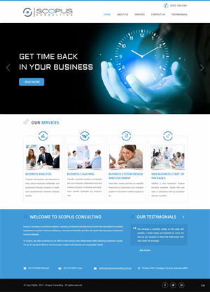 Web Design par pb pour Scopus Consulting | Design : #4647219