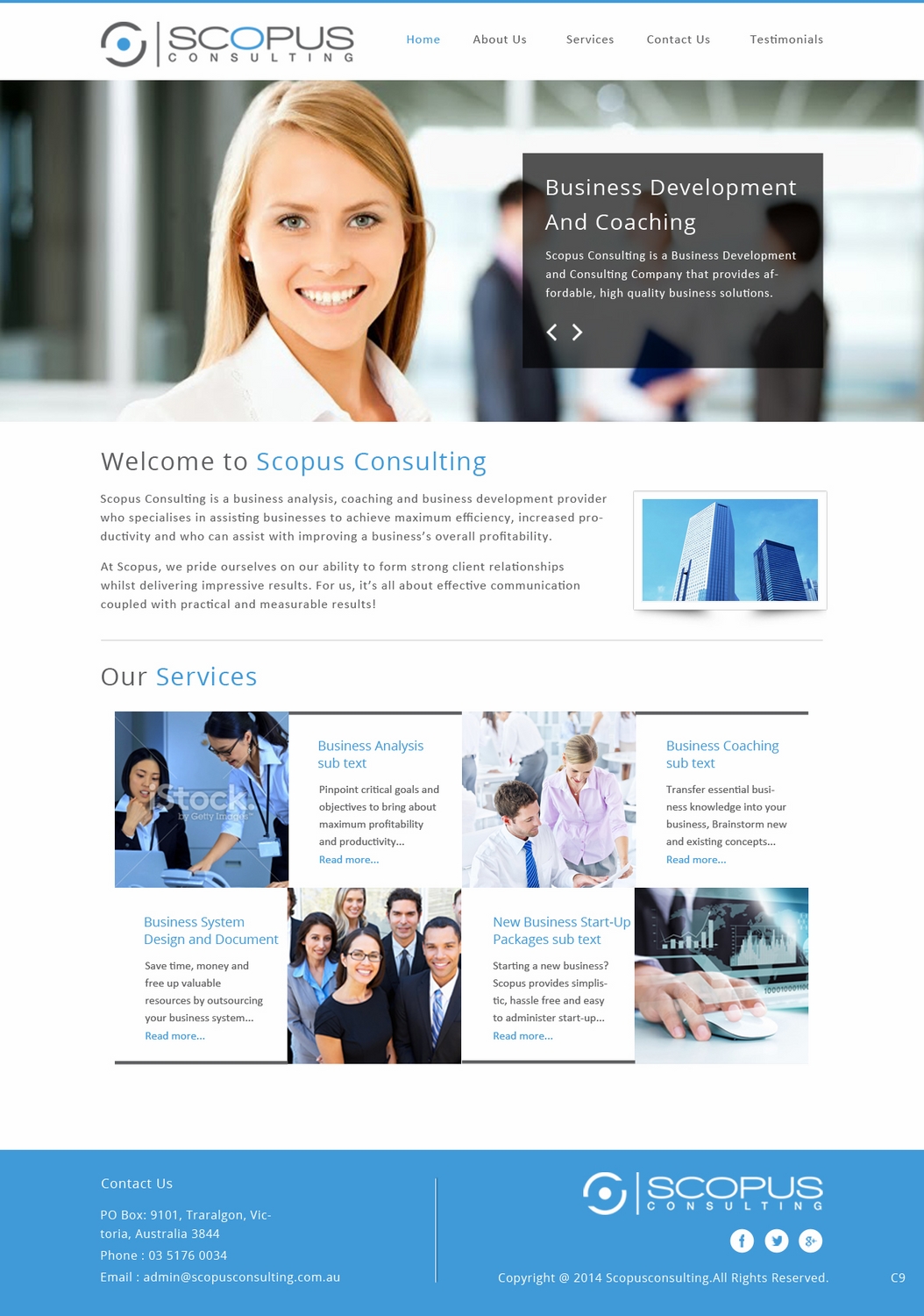 Web Design par pb pour Scopus Consulting | Design #4653692