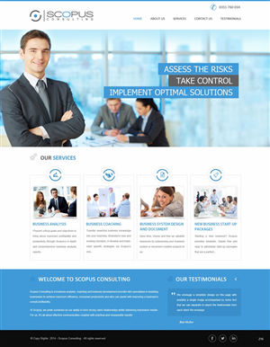 Web Design par pb pour Scopus Consulting | Design : #4681370
