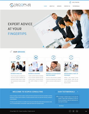 Web Design par pb pour Scopus Consulting | Design : #4681382
