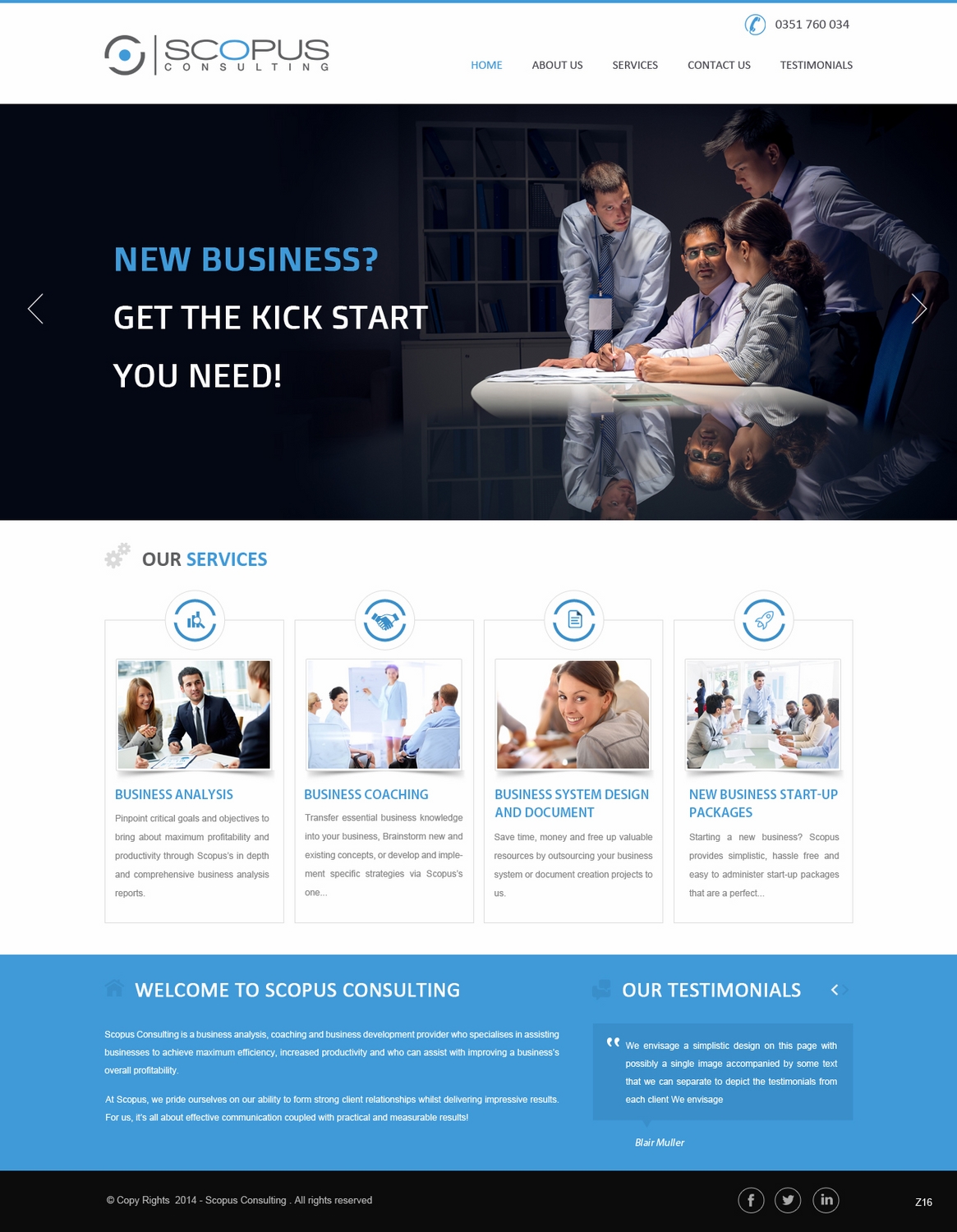 Web Design par pb pour Scopus Consulting | Design #4681389