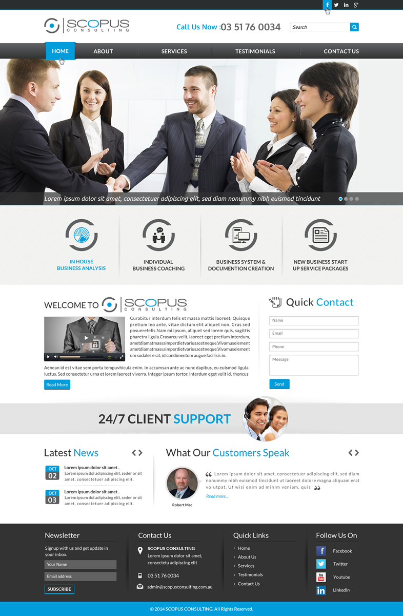 Web Design par Sbss pour Scopus Consulting | Design #4626774