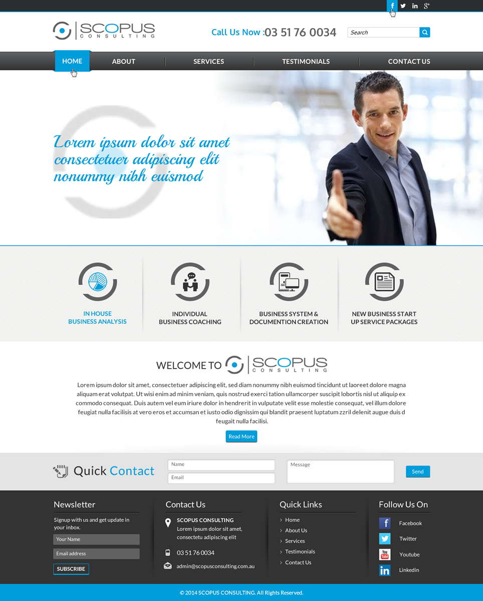 Web Design par Sbss pour Scopus Consulting | Design #4626777