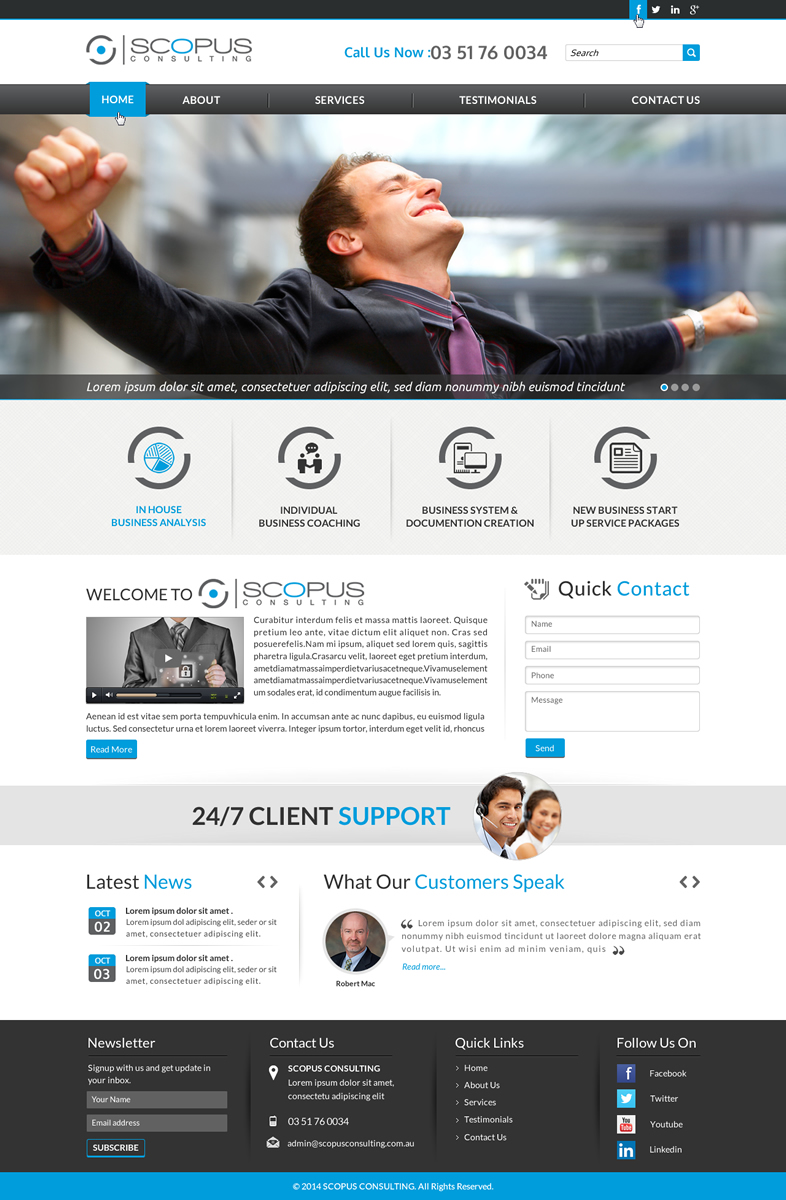 Web Design par Sbss pour Scopus Consulting | Design #4626779