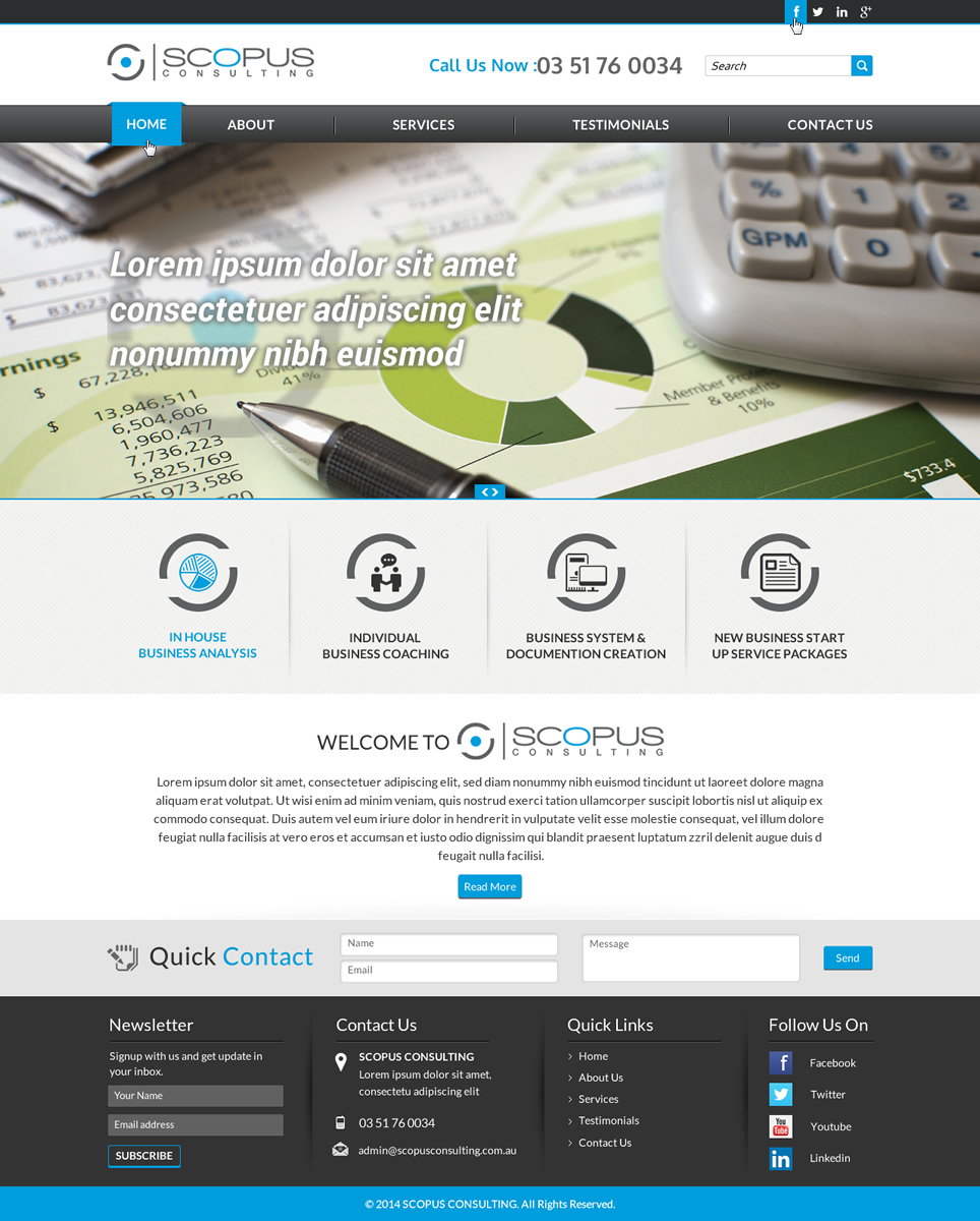 Web Design par Sbss pour Scopus Consulting | Design #4626783
