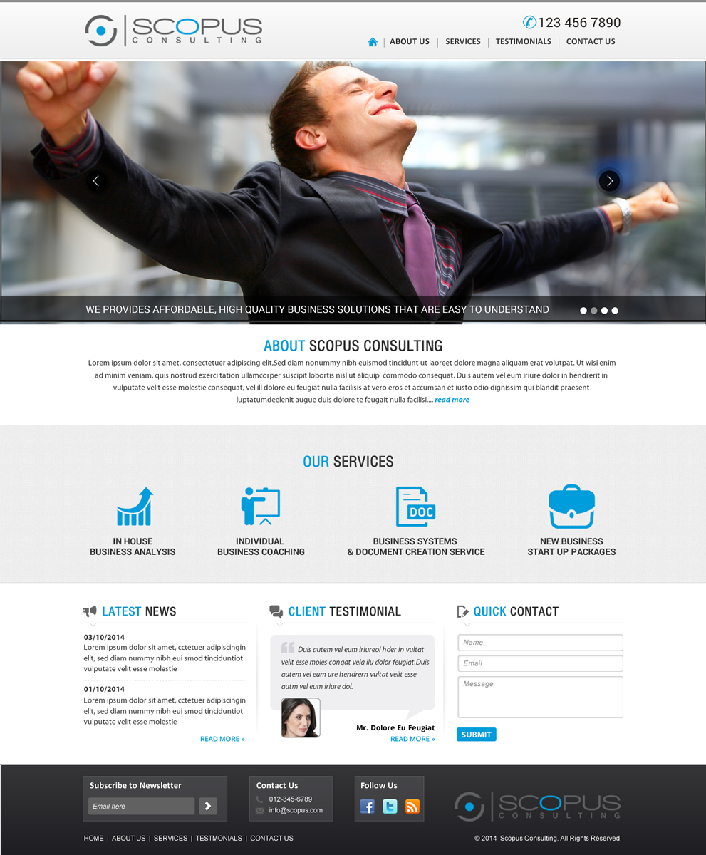 Web Design par Sbss pour Scopus Consulting | Design #4626784