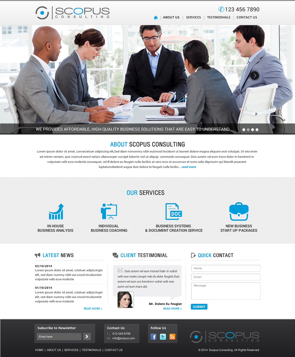 Web Design par Sbss pour Scopus Consulting | Design #4626787