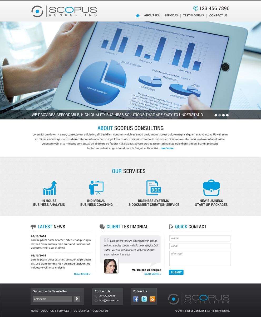 Web Design par Sbss pour Scopus Consulting | Design #4626788