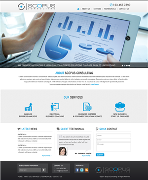 Web Design par Sbss pour Scopus Consulting | Design : #4626788